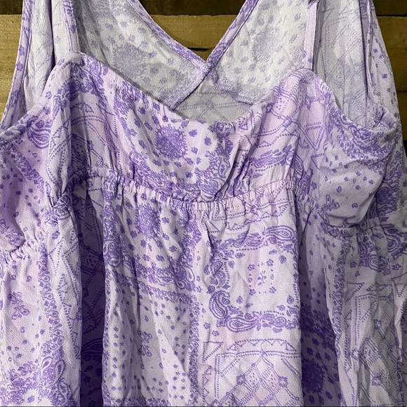 NWOT Nordstrom BP Purple V-Neck Sundress Sz 1X - Picture 5 of 6